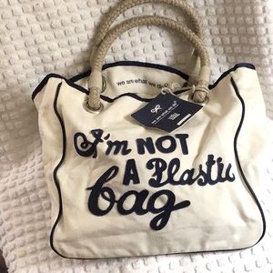 I am not a plastic bag. Anya Hindmarch  of London for Whole Foods .